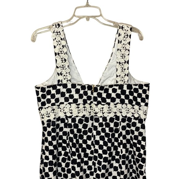 NWT Trina Turk Size 14 Secret Sheath Party Dress Lace MSRP$298 USA Black/White - Picture 8 of 15